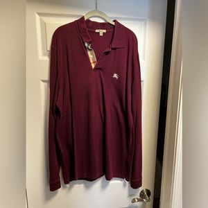 Burberry Long Sleeve Polo